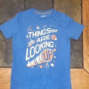 Old Navy Blue Kids Graphic T-Shirt